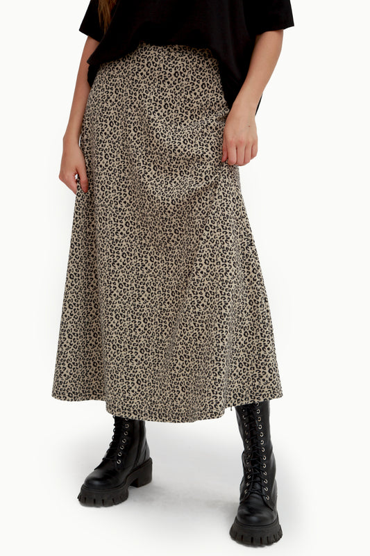 Gonna lunga animalier