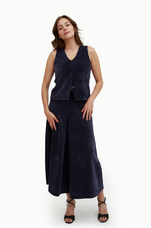 Gilet velluto a coste