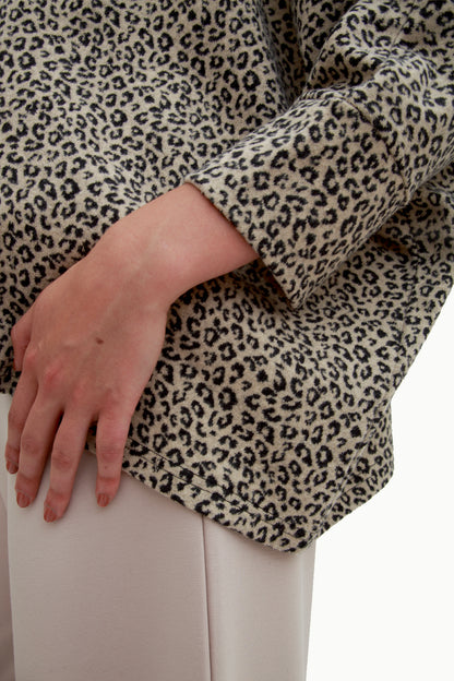 Maglia animalier oversize