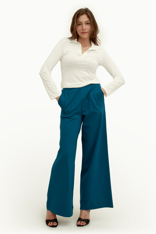 T-shirt manica lunga scollo v