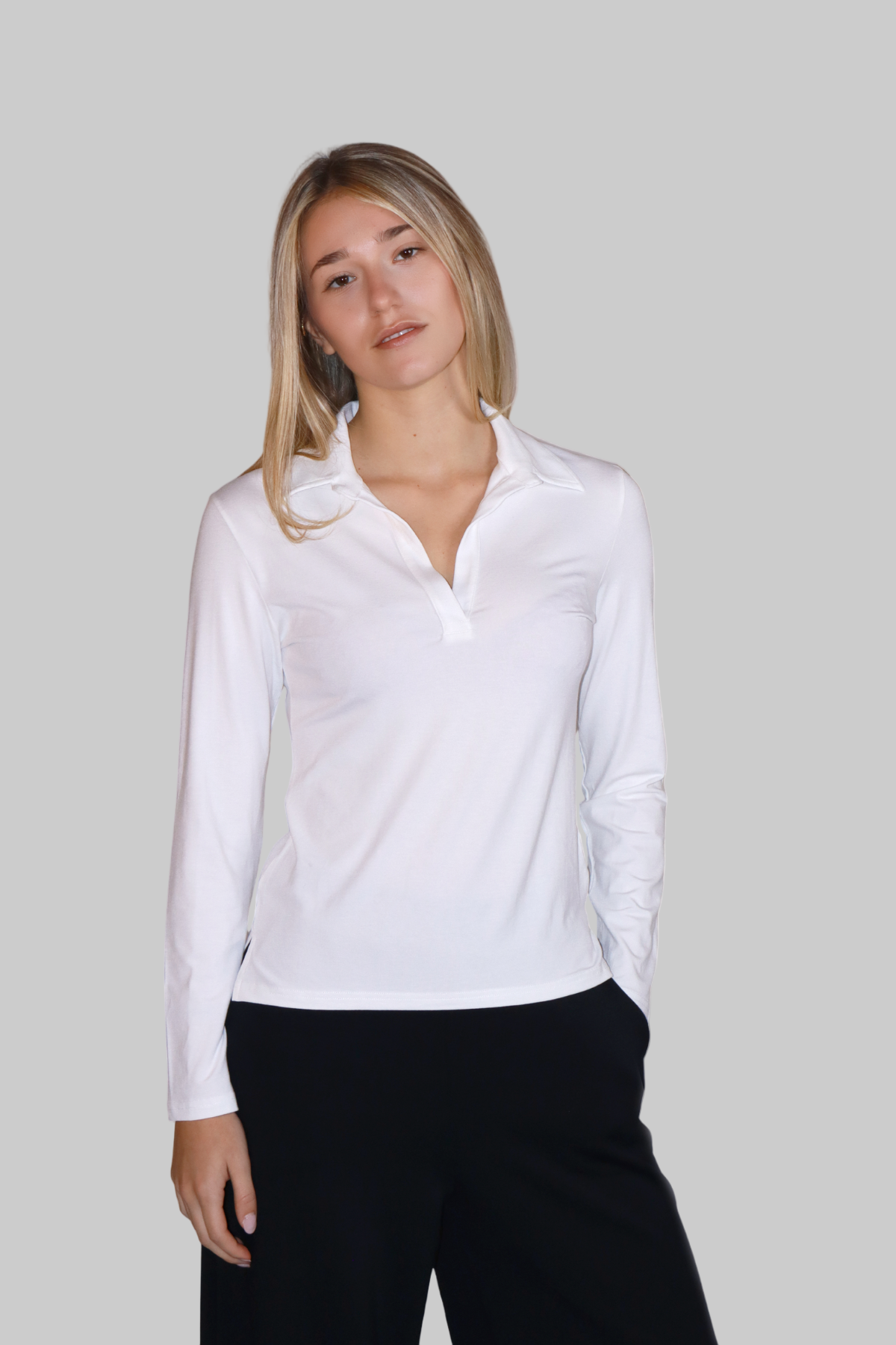 T-shirt polo manica lunga