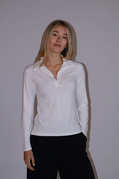 T-shirt polo manica lunga