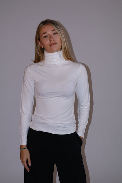 T-shirt collo alto manica lunga