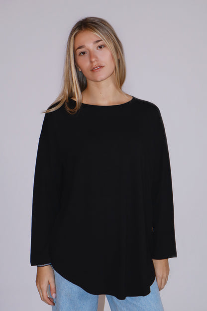 T-shirt over manica lunga